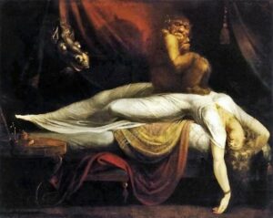Johann Heinrich Füssli (1741–1825), Der Nachtmahr, 1781, Detroit Institute of Arts