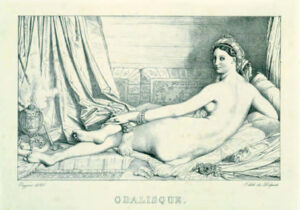 Werk des Monats Mai: Jean-Auguste-Dominique Ingres (1780–1867); Odalisque, 1825; Lithografie, 132 x 210 mm; Städel Museum, Frankfurt am Main