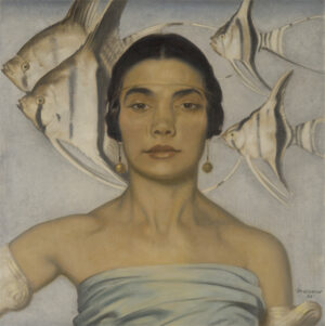 Maximilian Klewer (1891-1963), Südsee, 1936; Öl auf Leinwand, 48,5 x 48 cm, Städel Museum Frankfurt am Main