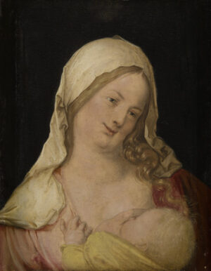 Albrecht Dürer (1471–1528), Maria das Kind stillend, 1503, Lindenholz, 24,1 cm x 18,3 cm, Kunsthistorisches Museum, Wien.