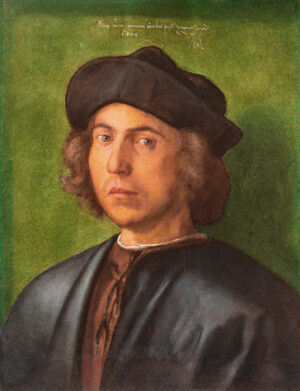 Albrecht Dürer (1471–1528); Bildnis eines jungen Mannes, 1506; Holz, 46 × 35 cm; Genova, Musei di Strada Nuova - Palazzo Rosso; Foto: Luigino Visconti; © Musei di Strada Nuova, Genova
