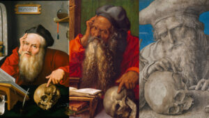 Dreimal der heilige Hieronymus, aber nur der mittlere Gelehrte ist von Albrecht Dürer.