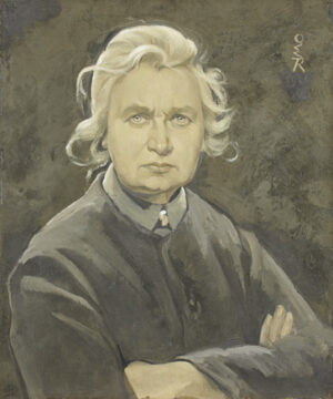 Ottilie Roederstein (1859-1937); Selbstbildnis mit verschränkten Armen, 1926; Öl auf Leinwand, 55,1 x 46 cm; Städel Museum,  Frankfurt am Main, Foto: Städel Museum – Artothek