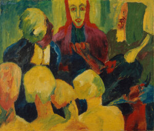 Bild des Monats im April: Emil Nolde (1867-1956); Christus in der Unterwelt, 1911; 86 x 100 cm; Städel Museum, Frankfurt am Main; Foto: Städel Museum – ARTOTHEK; © Nolde Stiftung Seebüll