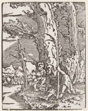 Albrecht Altdorfer, Heiliger Christophorus, um 1515/17, Holzschnitt, 122 x 94 mm, Städel Museum