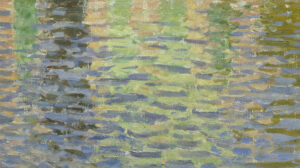 Detailansicht: Claude Monet (1840-1926); Häuser am Ufer der Zaan, 1871/72; Öl auf Leinwand, 47,5 x 73,5 cm; Städel Museum, Frankfurt am Main; Foto: Städel Museum - U. Edelmann - ARTOTHEK