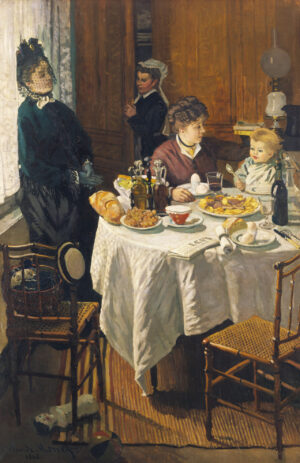 Claude Monet (1840-1926); Das Mittagessen, 1868; Öl auf Leinwand, 231,5 x 151 cm; Städel Museum, Frankfurt am Main; Foto: Städel Museum – ARTOTHEK