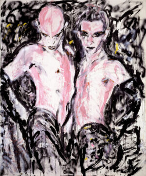 Luciano Castelli (*1951); Berlin Nite, 1979; Kunstharz auf Nessel, 240 × 200 cm; Luciano Castelli; Foto: Luciano Castelli; © VG Bild-Kunst, Bonn 2015