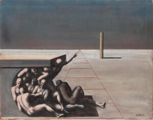 Surreale Bildwelt: Edgar Ende (1901–1965); Unter der Konsole (1933); Öl auf Leinwand, 70,5 x 90,5 cm; Städel Museum, Frankfurt am Main; Eigentum des Städelschen Museums-Vereins e.V.; © VG Bild-Kunst Bonn 2015; Foto: Städel Museum – Artothek