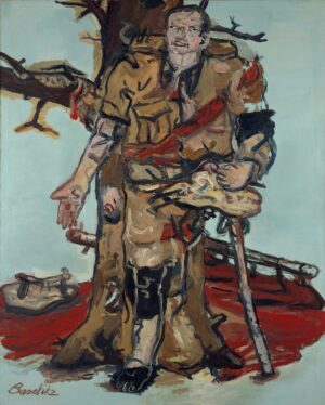 Georg Baselitz (*1938); Versperrter Maler, 1965; Öl auf Leinwand, 162 x 130 cm; Duisburg, Museum Küppersmühle für Moderne Kunst, Sammlung Ströher; © Georg Baselitz