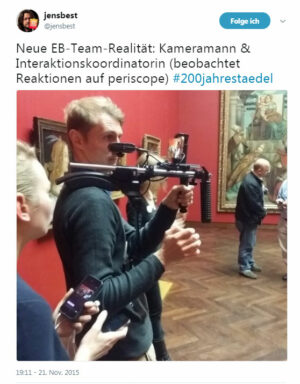 Auch auf Twitter wurde natürlich gleich über unser Experiment berichtet. Quelle: @jensbest/Twitter