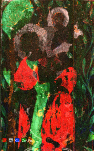 Enttarnt: der hl. Christophorus im RFA-Map der Mitteltafel