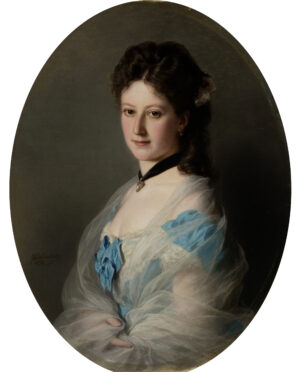 Franz Xaver Winterhalter (1805–1873): „Porträt Olga von Grunelius“, 1872, Öl auf Leinwand, erworben 1995 als Schenkung von Marguerite von Grunelius, Rudolf von Grunelius, Renata von Bernus geb. von Grunelius, Marielisa von Pufendorf geb. von Grunelius in Erinnerung an ihren Vater, Max von Grunelius, Eigentum des Städelschen Museums-Vereins e.V., Foto: Städel Museum - Artothek