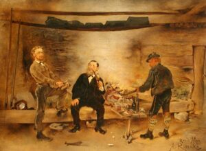 Anton Romako (1832–1889): „In der Sennhütte“, 1877, Öl auf Leinwand, erworben 1923, Foto: Städel Museum