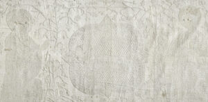 Bestechende Blicke von rechts und links: Hervortretende Augen sollten dem Betrachter ein sinnlich-didaktisches Vorbild zur Andacht sein (Detail aus der Altardecke mit Lamm Gottes, Wartburg Stiftung, Eisenach)