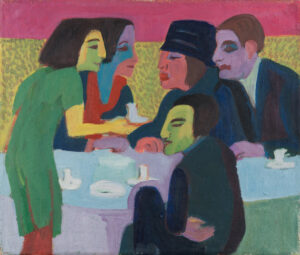 Ernst Ludwig Kirchner, Szene im Café, um 1926, 47 x 55 cm, Städel Museum, Eigentum des Städelschen Museums-Vereins e.V.