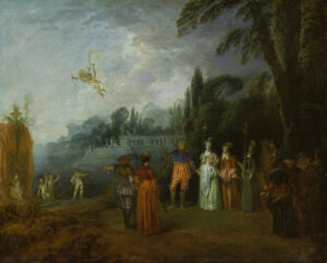 Antoine Watteau: Die Einschiffung nach Kythera (um 1709–1712), Öl auf Leinwand, Städel Museum, Frankfurt am Main, Foto: Städel Museum, Mit-Eigentum des Städelschen Museums-Vereins e. V.