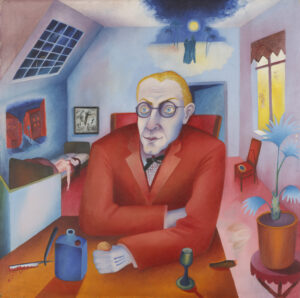 Heinrich Maria Davringhausen: Der Träumer II (1919), Öl auf Leinwand, Hessisches Landesmuseum Darmstadt, Foto: Renata Davringhausen c/o Leopold-Hoesch-Museum/Wolfgang Fuhrmannek © Renata Davringhausen