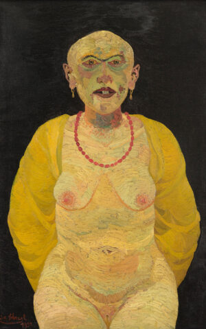 Josef Scharl: Misshandelte Dirne (1931), Öl auf Leinwand, Sammlung Hartwig Garnerus, © Josef Scharl,<br />
 Foto: Sammlung Hartwig Garnerus