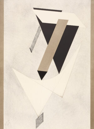 El Lissitzky: Proun, Kestner-Mappe Nr. 1 (Blatt I), 1923, Farblithografie auf Velin, Städel Museum, Frankfurt am Main