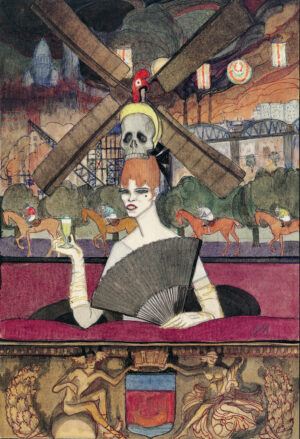 Jeanne Mammen: Frau mit Absinthglas (Moulin Rouge), um 1908–1914, Jeanne Mammen Stiftung, Berlin © VG Bild-Kunst, Bonn, Foto: Archiv Förderverein der Jeanne-Mammen-Stiftung e.V.