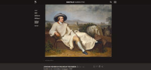 Werkseite: zoombare Bilder und weiter unten viele, oft multimediale Informationen