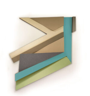 Frank Stella: Cieszowa III, 1973, 243,8 x 228,6 cm, Acryl, Stoff, Filz und Leinwand auf einer Konstruktion aus Spanplatten und Karton, © VG Bild-Kunst Bonn. Erworben 2017 aus Mitteln des Städelkomitees 21. Jahrhundert. Eigentum des Städelschen Museums-Vereins e.V., Städel Museum, Frankfurt am Main.