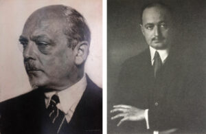 Links: Georg Swarzenski (Porträt von Hugo Erfurth), rechts: Robert von Hirsch