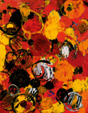Ernst Wilhelm Nay, Rotklang, 1962, Mischtechnik auf Leinwand, 240 x 190 cm, Städel Museum, Frankfurt am Main, © VG Bild-Kunst, Bonn