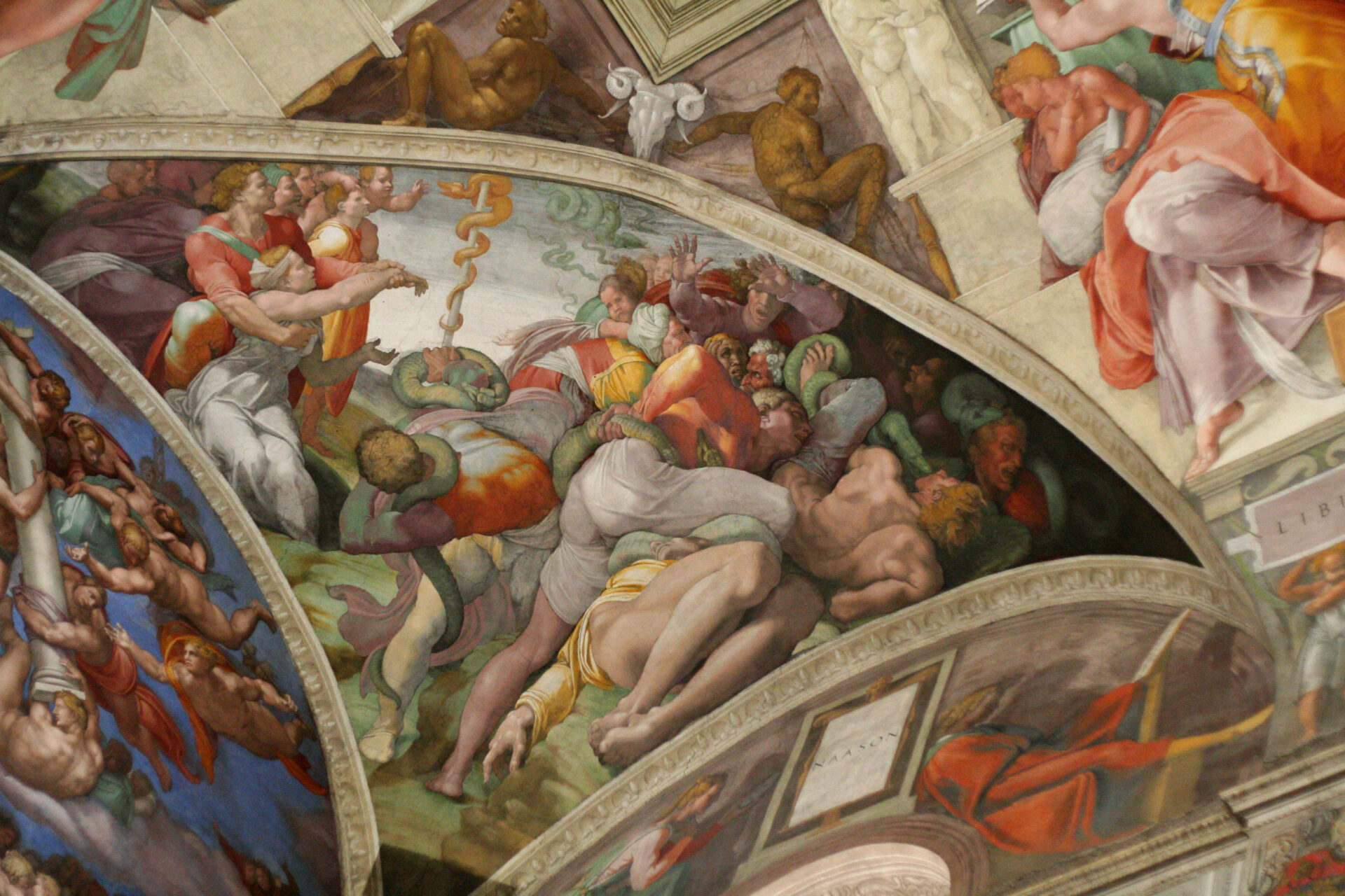 Michelangelo-Eherne-Schlange-Sixtina