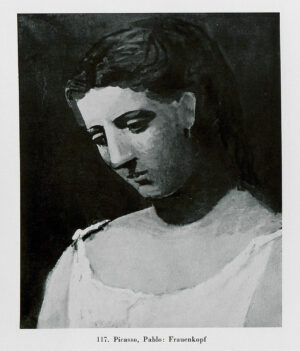 Pablo Picasso, Frauenkopf, 1922, abgebildet in: Auktionskat. Galerie Fischer, Luzern,
Gemälde und Plastiken moderner Meister aus deutschen Museen, 30. Juni 1939, Los-Nr. 117.