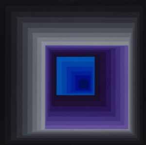 Victor Vasarely, Reytey, 1968, Tempera auf Leinwand, 160 x 160 cm, Solomon R. Guggenheim Museum, New York © VG Bild-Kunst, Bonn 2018, Foto: Solomon R. Guggenheim Museum, New York