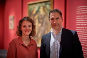 Die Kuratoren der Ausstellung: Elena Schroll und Alexander Eiling