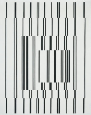 Victor Vasarely, Fugue, 1958–1960, Öl auf Leinwand, Städel Museum, Frankfurt am Main, Eigentum des Städelschen Museums-Verein e.V.
© VG Bild-Kunst, Bonn 2018, Foto: Städel Museum