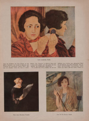 Eines der schönsten deutschen Frauenporträts: Lotte Lasersteins „Russisches Mädchen mit Puderdose“ in der Zeitschrift Die Woche vom 15.11.1928