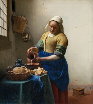 Johannes Vermeer, Dienstmagd mit Milchkrug, 1658-1660, Amsterdam, Rijksmuseum (Foto: Google Art Project)