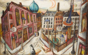 Max Beckmann, Die Synagoge in Frankfurt am Main, 1919, Städel Museum, Frankfurt am Main, © VG Bild-Kunst, Bonn 2018, Foto: U. Edelmann