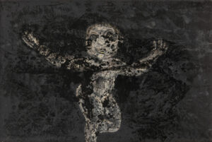 Enrico Baj, Non uccidete i bambini, 1953, Städel Museum, Frankfurt am Main, Eigentum des Städelschen Museums-Vereins e.V., © Enrico Baj