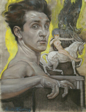 Maximilian Klewer, Selbstporträt, 1913, Pastell/Kreidezeichnung, erworben 2018, Eigentum des Städelschen Museums-Vereins e.V.