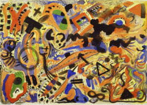 A. R. Penck, Grund, 1975/76
Aquarell auf rauem Velinpapier, 73 x 102 cm
Städel Museum, Frankfurt am Main, Graphische Sammlung
© VG Bild-Kunst, Bonn 2019