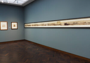 Das Mainpanorama von Carl Friedrich Mylius füllt in der aktuellen Kabinettpräsentation im Städel die Länge einer ganzen Wand.