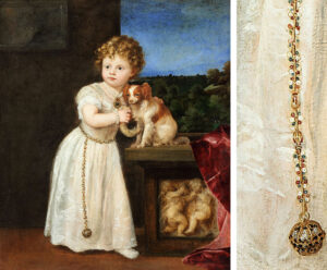 Tizian, Bildnis der Clarice Strozzi, 1542, Öl auf Leinwand, 121,7 x 104,6 cm, Berlin, Staatliche Museen, Gemäldegalerie, © bpk / Gemäldegalerie, SMB / Christoph Schmidt