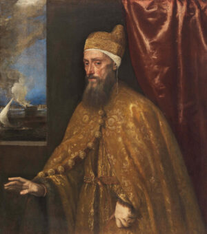 Tizian, Bildnis des Dogen Francesco Venier, 1554 - 56, Öl auf Leinwand, 113 x 99 cm, Madrid, Museo Nacional Thyssen-Bornemisza, © Museo Nacional Thyssen-Bornemisza. Madrid