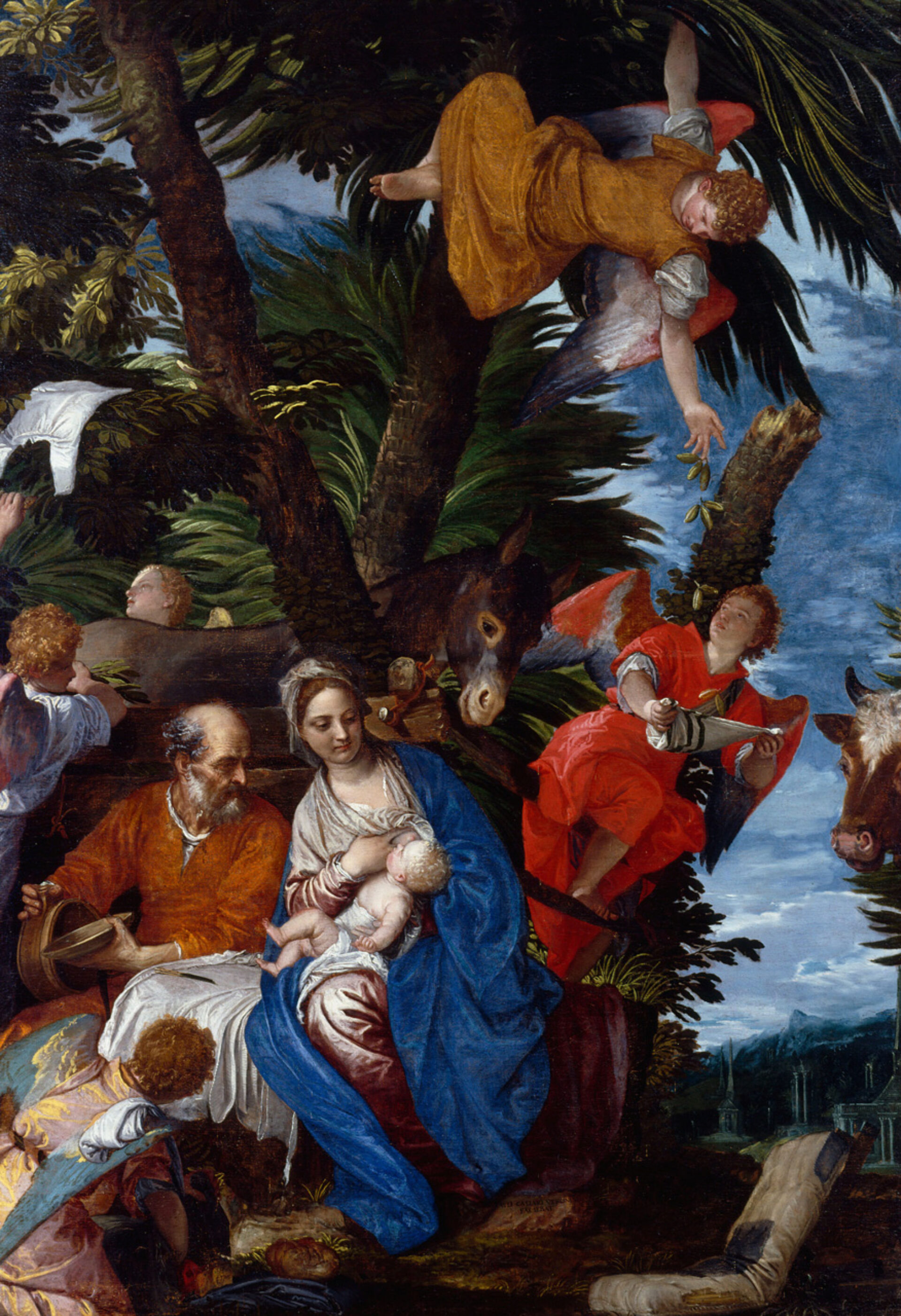 Paolo Veronese_Ruhe auf der Flucht nach Ägypten_um 1572