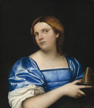 Sebastiano del Piombo, Dame in Blau mit Parfümbrenner, um 1510/11, Washington, National Gallery of Art, Samuel H. Kress Collection
