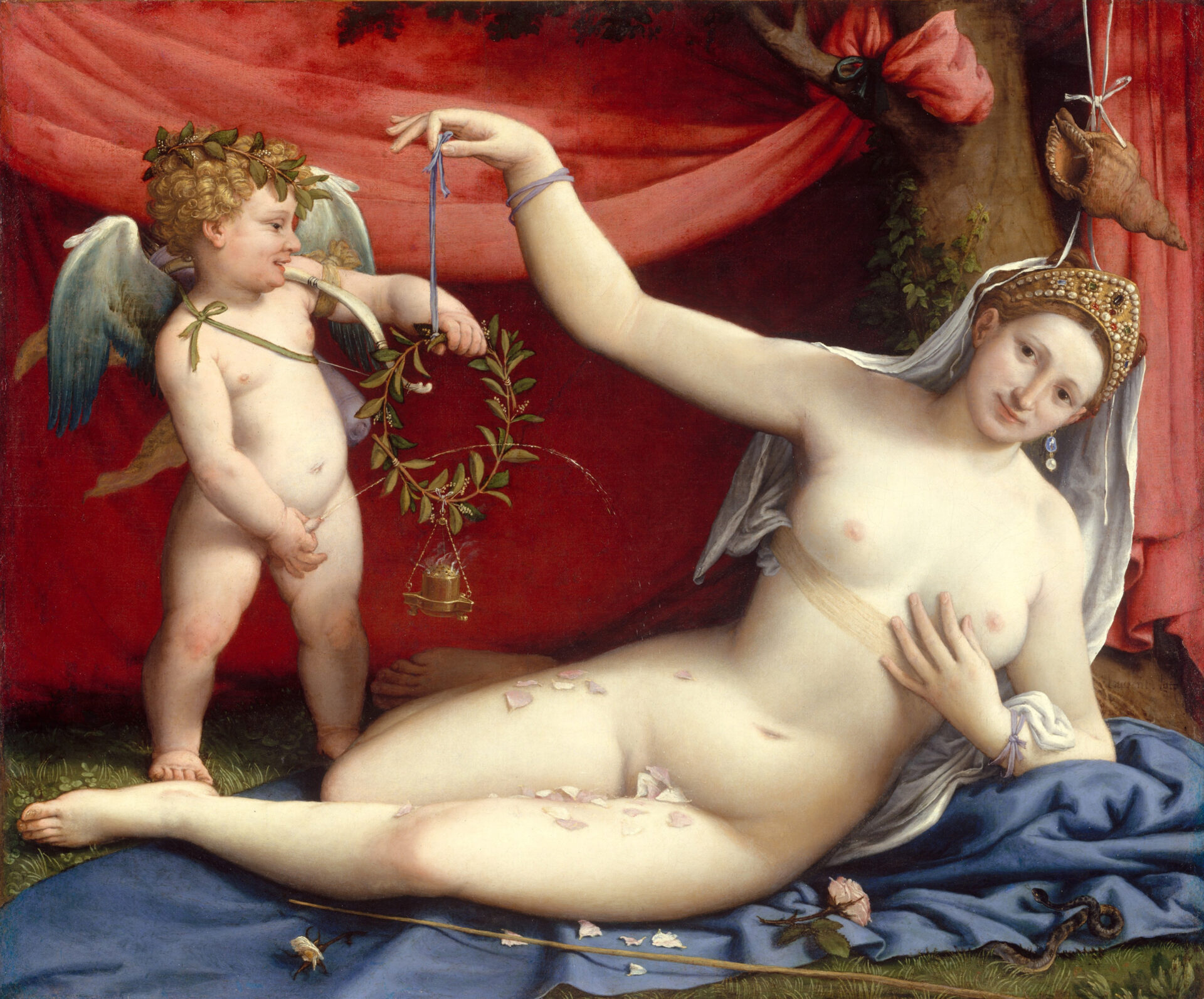Lorenzo_Lotto_Venus_und_Amor_ um 1520-30_New York