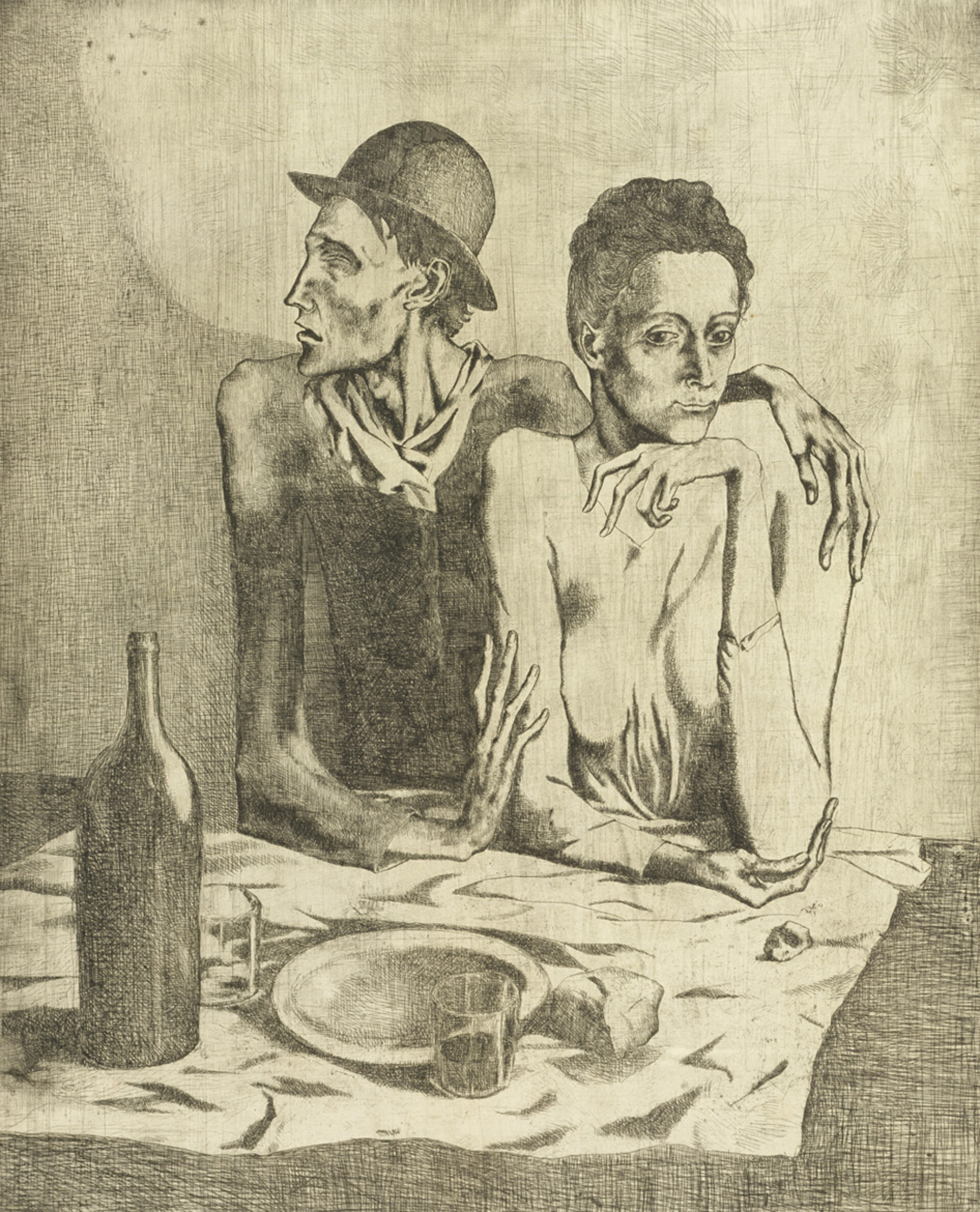 Pablo Picasso_Le Repas frugal (Das karge Mahl)_1904