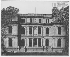 Villa Bockenheimer Landstrasse 8, ca. 1900, Sig. S7A 1998/12903, Institut für Stadtgeschichte, Frankfurt am Main.
