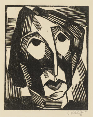 Karl Schmidt-Rottluff, Bildnis R. S. (Rosa Schapire), 1915, Holzschnitt,  Städel Museum, Frankfurt am Main © VG Bild-Kunst