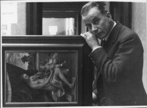 Städel Direktor Ernst Holzinger, Central Collecting Point Wiesbaden, ca. 1947, National Archives, Washington, D.C.